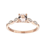 Revere 0.05ct rose gold engagement ring - British product