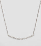 Anita Ko white gold diamond crescent necklace (British brand)