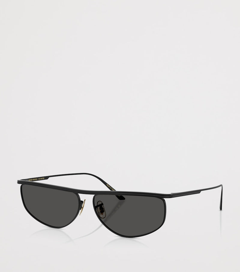 Oliver Peoples 1986C irregular oval sunglasses imported from the UK