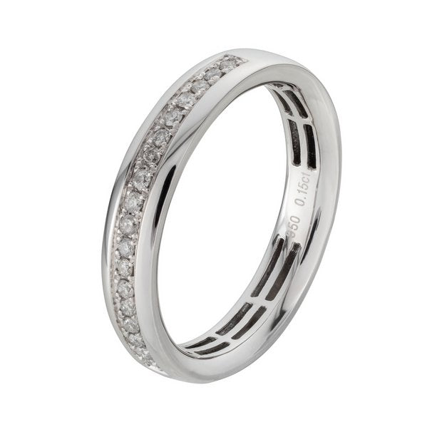 Revere platinum diamond wedding ring 3.84mm, imported from the UK