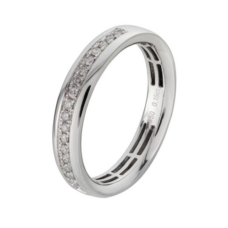 Revere platinum diamond wedding ring 3.84mm, imported from the UK