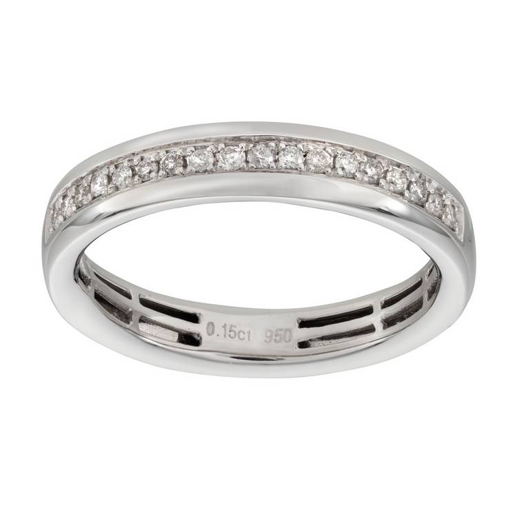 Revere platinum diamond wedding ring 3.84mm, imported from the UK