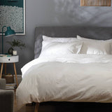 Habitat seersucker bedding set plain white single, imported from the UK
