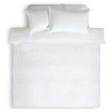 Habitat seersucker bedding set plain white single, imported from the UK