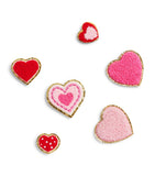 Becco Bags Valentines heart patches set of 6 (British brand)