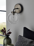 Black Jackson rechargeable wireless wall light (British brand)