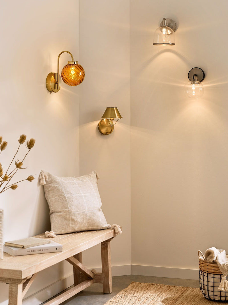 Black Jackson rechargeable wireless wall light (British brand)