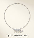 Cartier Panthère necklace white gold diamond pendant, UK version