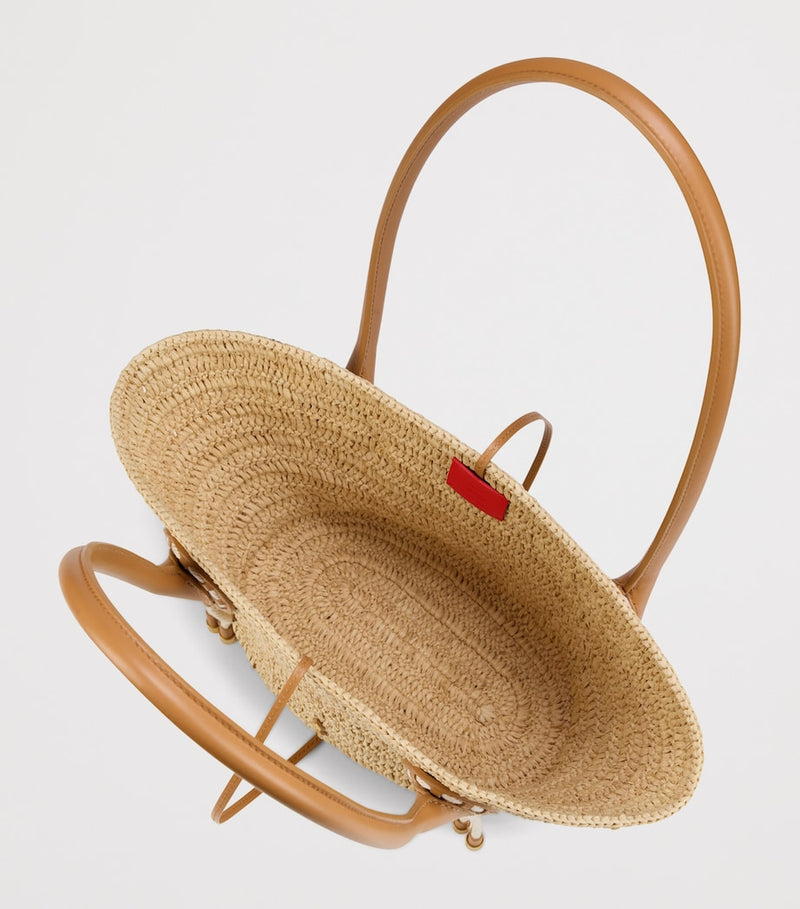 Christian Louboutin Venus mini raffia basket bag, UK version
