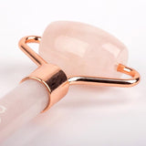 Myga Rose Quartz Facial Roller 15cm, imported from the UK