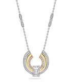 Boodles Gold, Platinum and Diamond Ribbons Pendant, imported from the UK