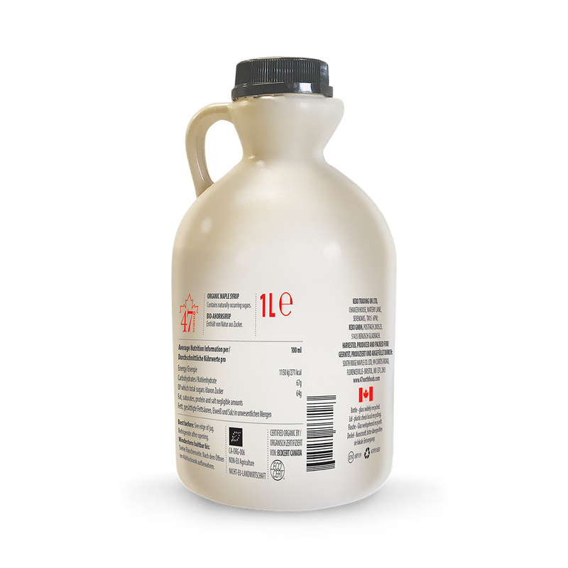 47° North organic maple syrup 1l, imported from the UK