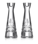 Harrods Waterford Lismore Essence Candlesticks Set of 2 Dinner Candle Holders 20cm- Buy online at McGrocer