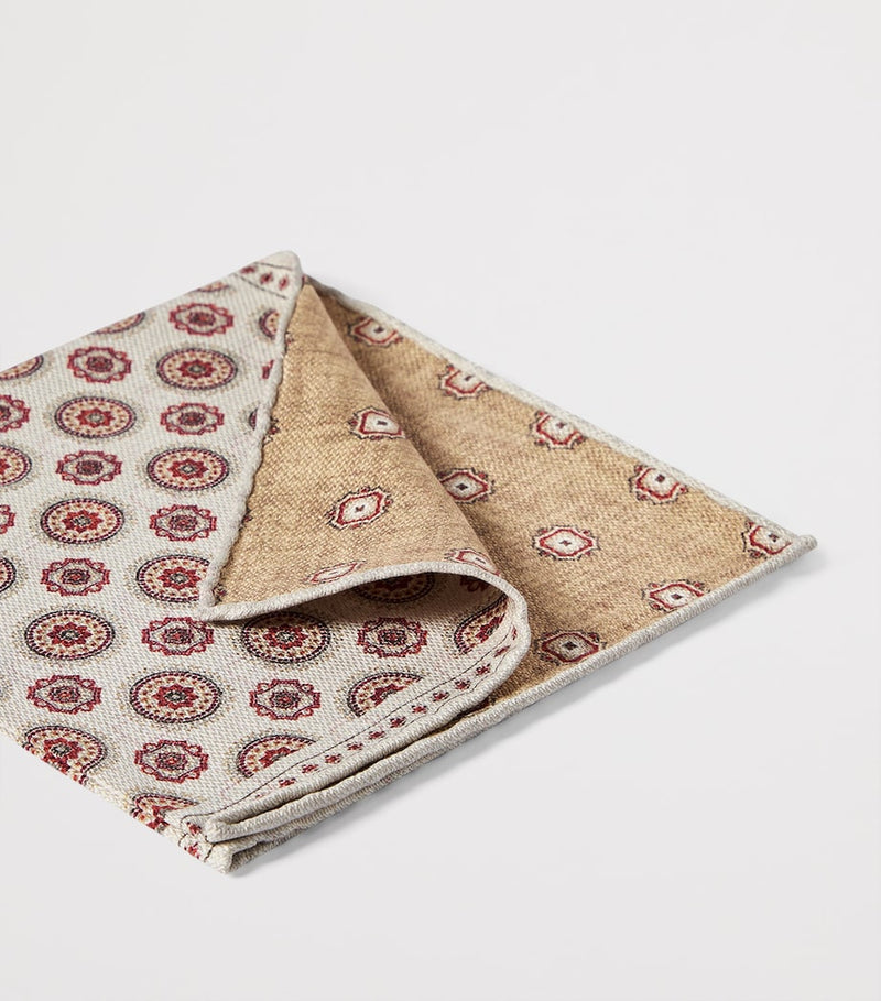Brunello Cucinelli silk pocket square 35cm - British product