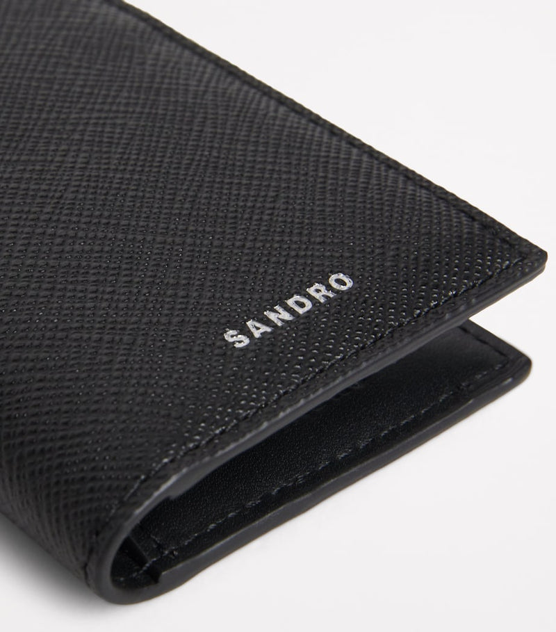 Sandro Paris faux leather bifold card holder (British brand)