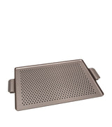 Harrods Kaymet Rubber Grip Serving Tray Mocha-Hued Finish 42cm x 30cm- Buy online at McGrocer