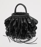 LOEWE Leather Shell Bucket Bag with woven texture, imported from the UK