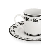 Dolce&Gabbana DG Logo porcelain coffee cup and saucer set - British product