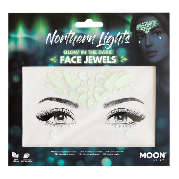 Moon Glow Face Jewels Northern Lights, imported from the UK