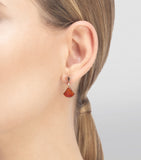 Bvlgari rose gold diamond carnelian earrings - British product