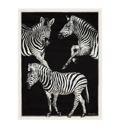 Harrods Dolce&Gabbana Casa Silk Zebra Quilted Throw 140cm x 180cm- Buy online at McGrocer