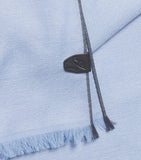 Brioni linen-silk logo scarf, UK version