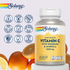 Solaray Vitamin C time release supplement 100 capsules, imported from the UK