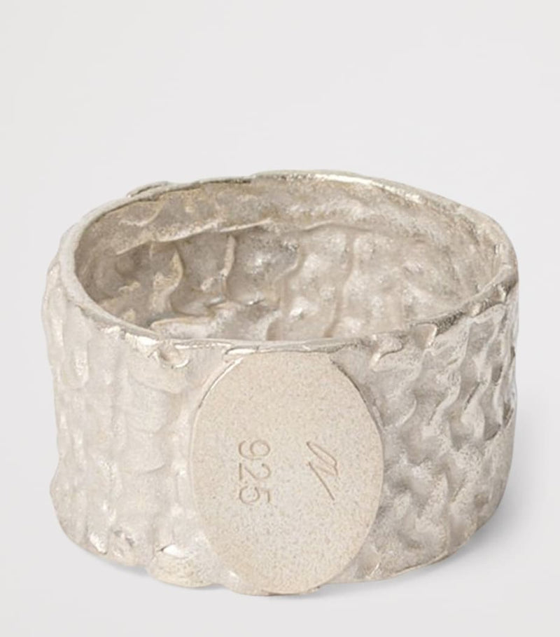 Our Legacy sterling silver knit ring (British brand)