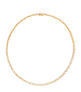 Harrods Suzanne Kalan Yellow Gold and Diamond Mini Classic Tennis Necklace- Buy online at McGrocer