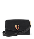 Aspinal of London velvet Eliza clutch bag (British brand)