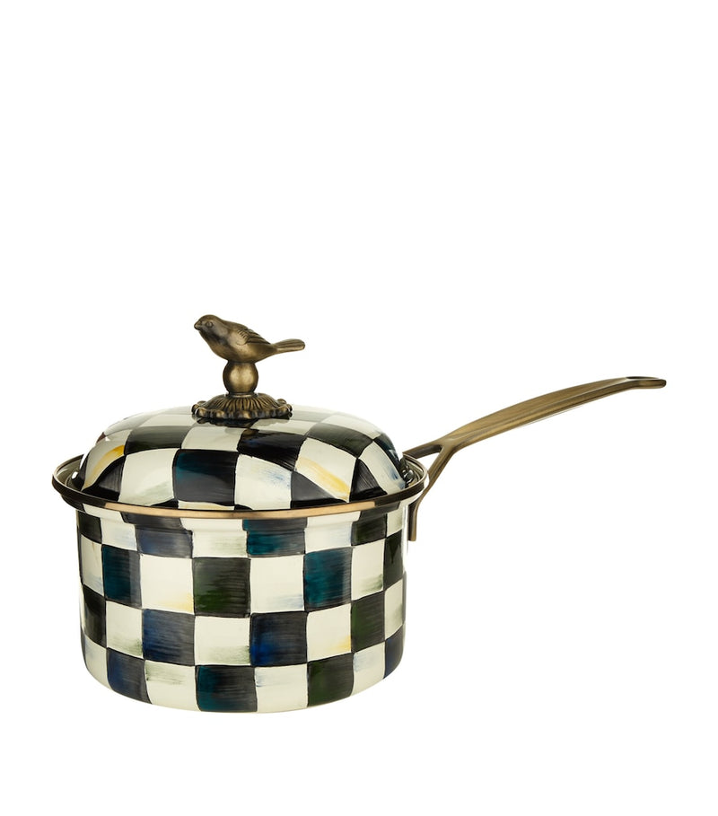 MacKenzie-Childs Courtly Check saucepan 20.5cm (British brand)