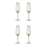 Habitat iridescent champagne flute set of 4 - British product