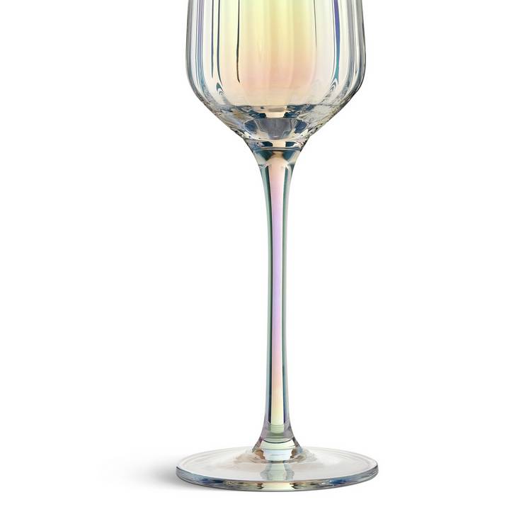 Habitat iridescent champagne flute set of 4 - British product