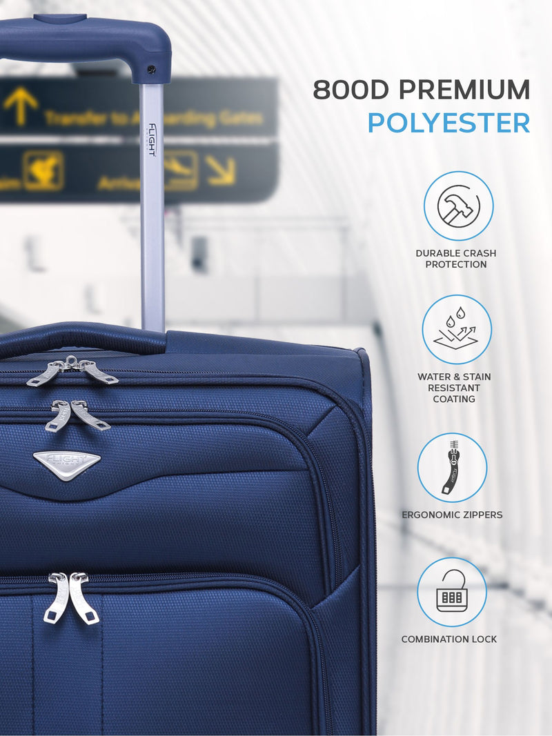 Flight Knight cabin carry on suitcase 56x45x25cm, UK version