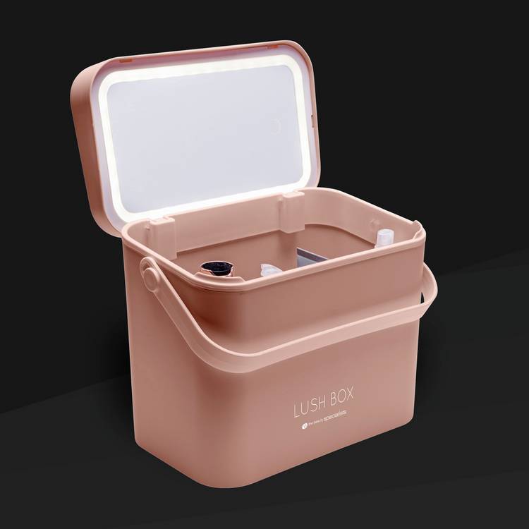 Rio Lush Box large beauty storage case with LED mirror, UK version