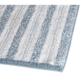 Habitat coastal horizontal stripe cotton bath mat blue white 80x50cm (British brand)