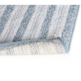 Habitat coastal horizontal stripe cotton bath mat blue white 80x50cm (British brand)