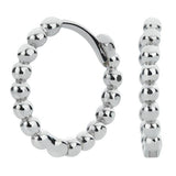 Revere sterling silver ball huggie hoop earrings (British brand)