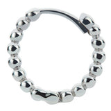 Revere sterling silver ball huggie hoop earrings (British brand)