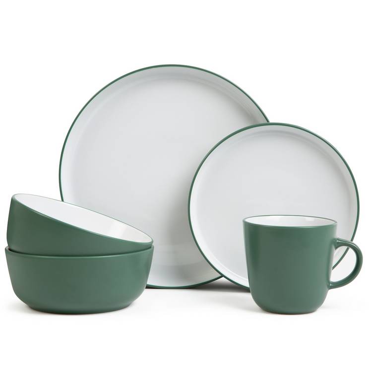 Habitat stoneware dinner set two-tone 16-piece - British product