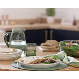 Habitat Addison stoneware dinner plate set white (British brand)