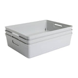 Argos Home plastic storage boxes 6L grey (British brand)