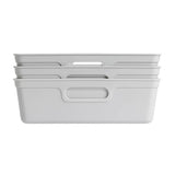 Argos Home plastic storage boxes 6L grey (British brand)
