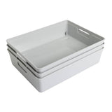 Argos Home plastic storage boxes 6L grey (British brand)