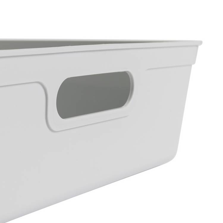 Argos Home plastic storage boxes 6L grey (British brand)