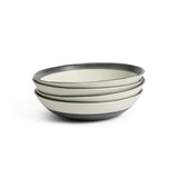 Habitat blue stripe stoneware pasta bowls 22cm - British product