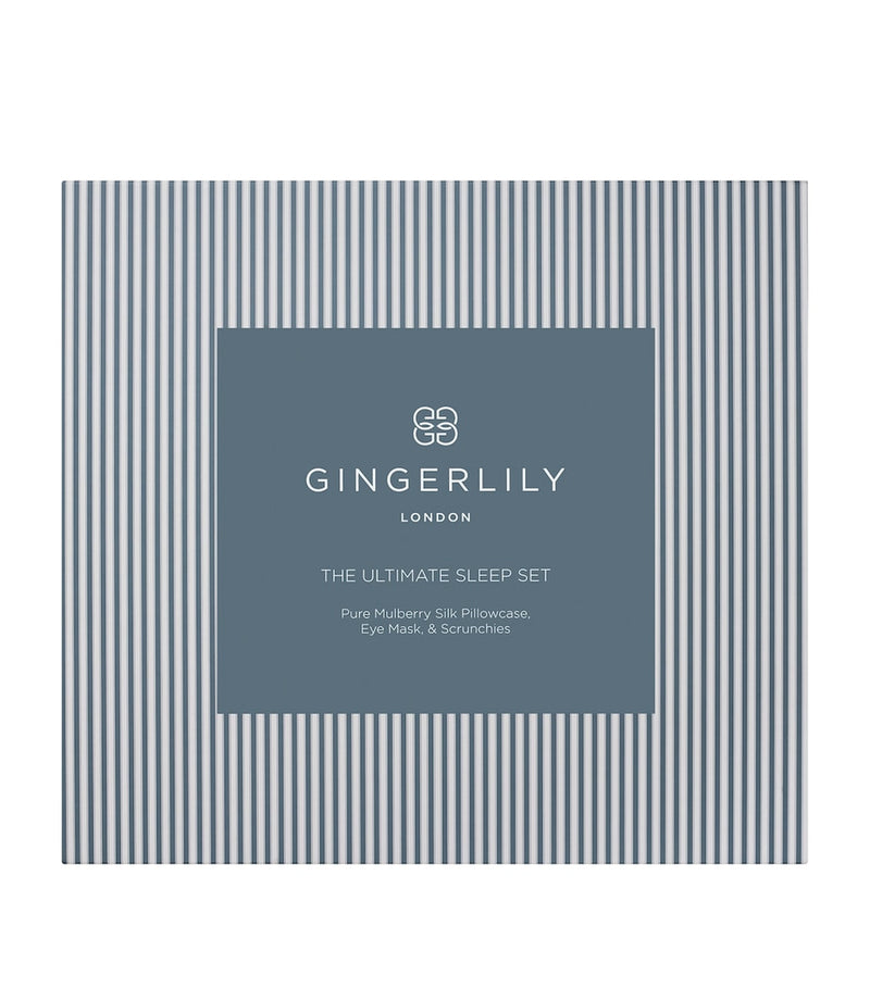 Gingerlily Ultimate Silk Sleep Set with pillowcase and scrunchies - British product
