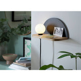 Argos Habitat Serpens Shelf Wall Lamp - Opal & Ash- Buy online at McGrocer