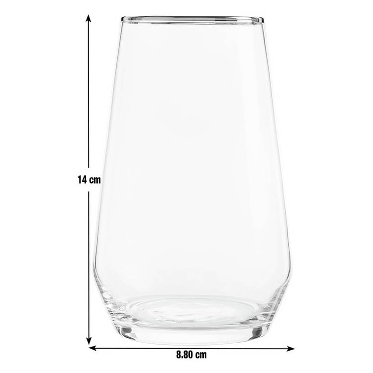Argos Home gold rim hi-ball glasses set of 4 (British brand)