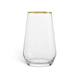 Argos Home gold rim hi-ball glasses set of 4 (British brand)